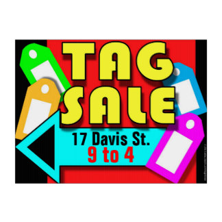 324x324 Tag Sale Yard Amp Lawn Signs Zazzle