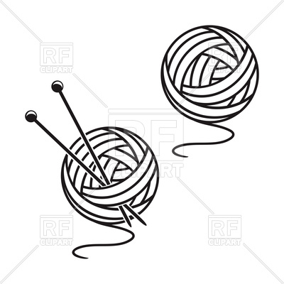 400x400 Set Of Balls Of A Yarn Royalty Free Vector Clip Art Image