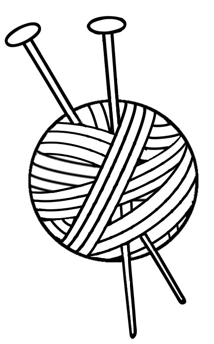 Yarn Clipart Black And White | Free download on ClipArtMag