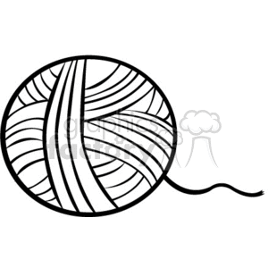 300x300 Royalty Free Ball Of Yarn 377027 Vector Clip Art Image