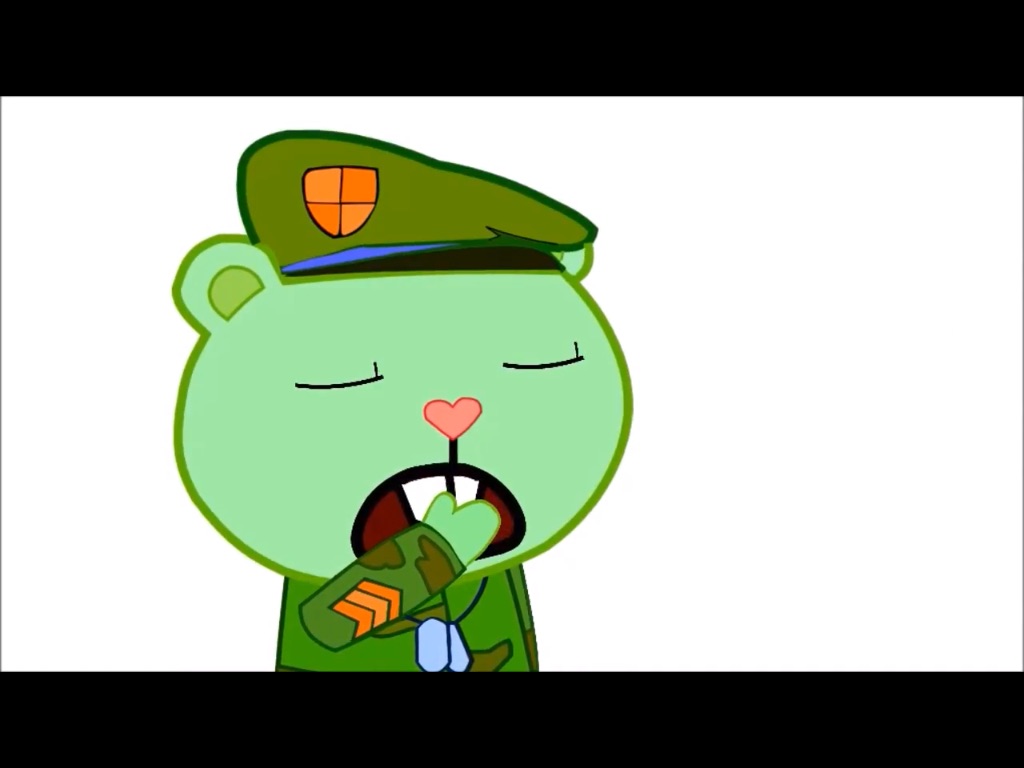 1024x768 Flippy (Yawn) I'M So Sleepy By Firealarm1997