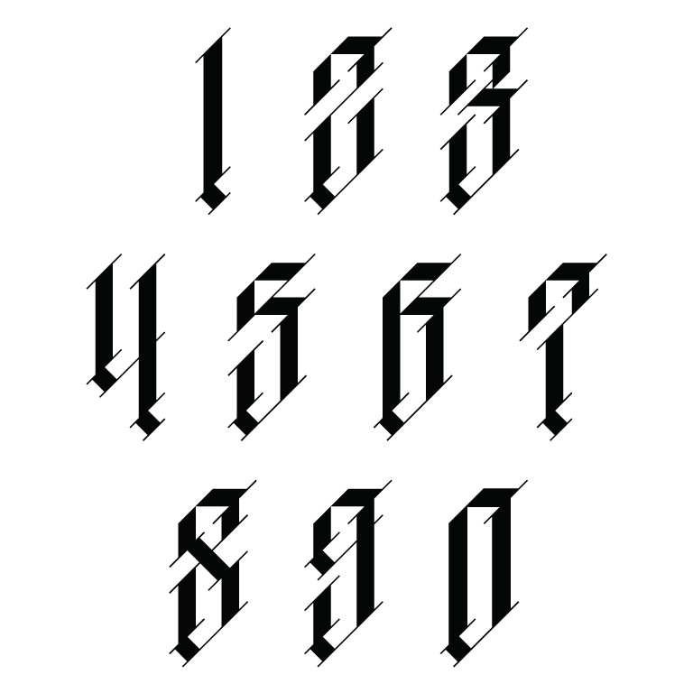 768x768 Yorokobu Numbers Typefaces