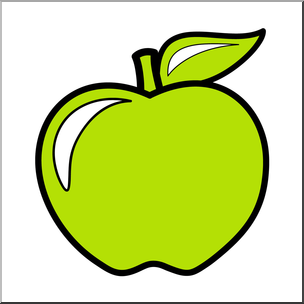 304x304 Clip Art Colors Apple 06 Yellow Green Color I