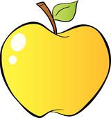 160x170 Yellow Apple Clip Art
