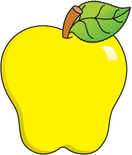 260x304 Yellow Apple Clipart Clipart Panda