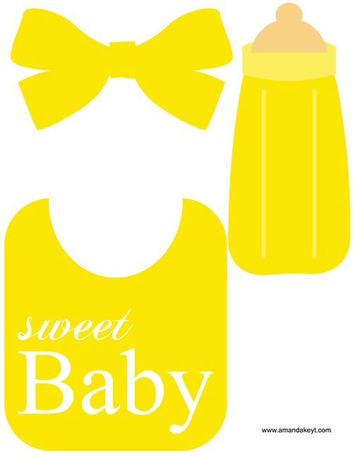 500x647 Yellow Clipart Baby Bib