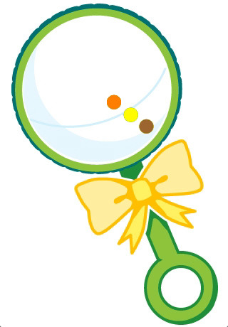 320x460 Yellow Clipart Baby Rattle