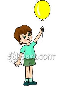 225x300 Little Boy Holding A Yellow Balloon
