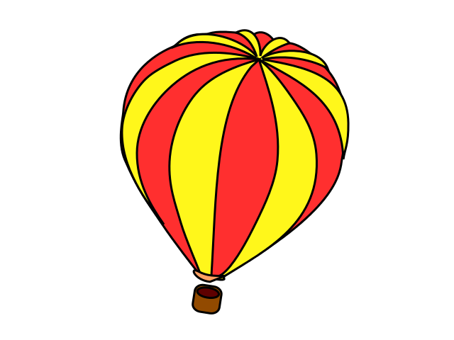 640x480 Red Clipart Yellow Balloon