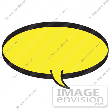 450x450 Royalty Free Cartoon Clip Art Of A Circular Shaped Word Balloon