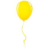 170x170 Single Clipart Yellow Balloon
