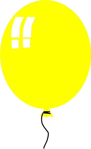 360x592 Yellow Balloon Clip Art
