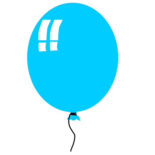 500x500 Yellow Balloon Clipart