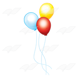160x160 Balloon Clipart Red And Blue