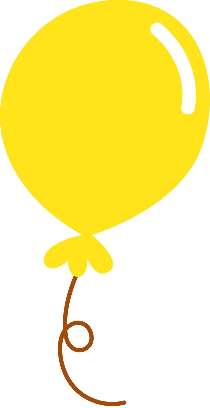 736x1426 Balloon Clipart Yellow