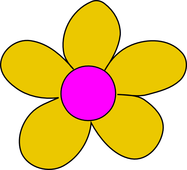 600x545 Yellow Flower Clip Art