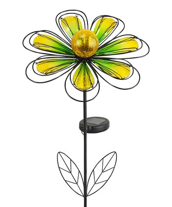 350x420 Echo Valley Yellow Bell Flower Kaleidolight Solar Stake Zulily