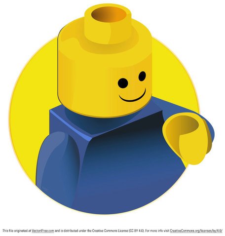 456x478 Lego Brick Clip Art, Vector Lego Brick