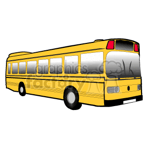 300x300 Royalty Free Big Yellow School Bus 171872 Vector Clip Art Image
