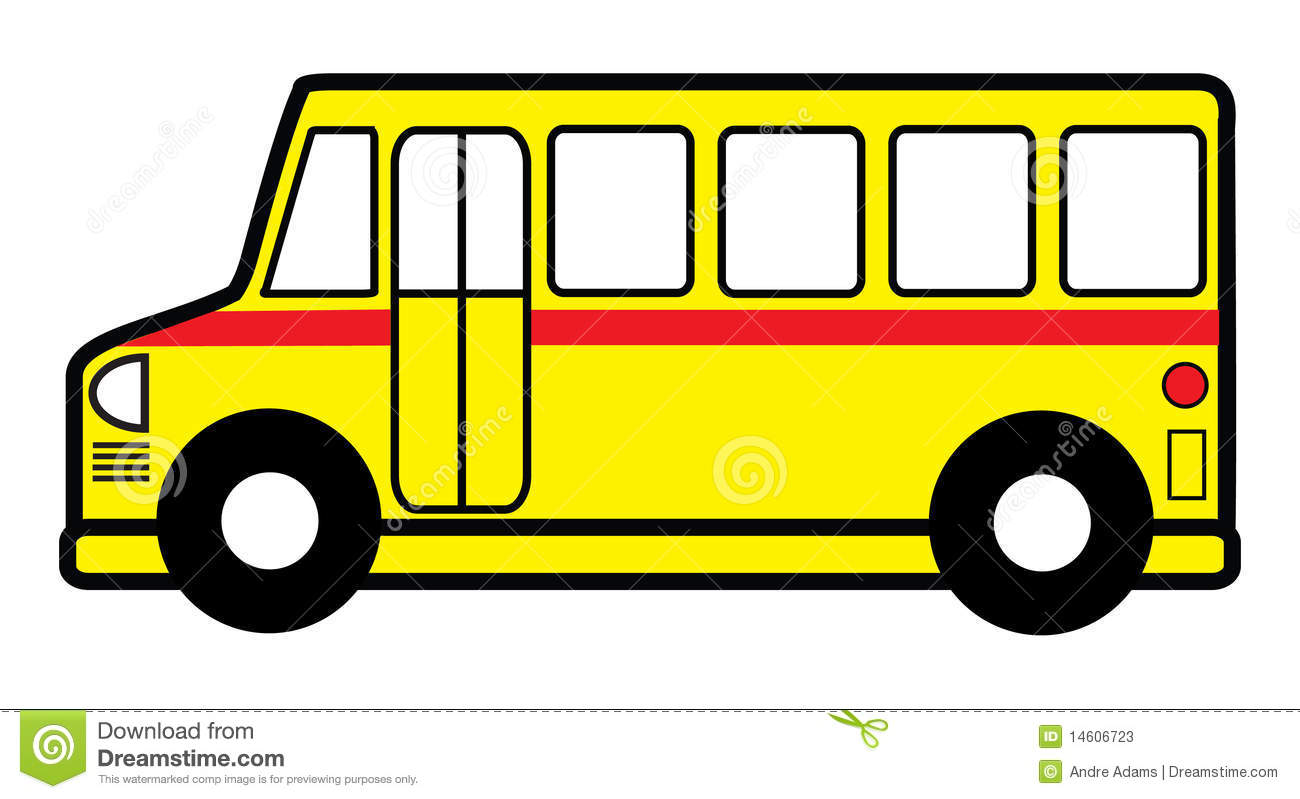 Шаблон автобуса цветной