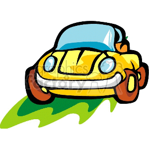 300x300 Royalty Free Yellow Car 172797 Clip Art Images, Illustrations