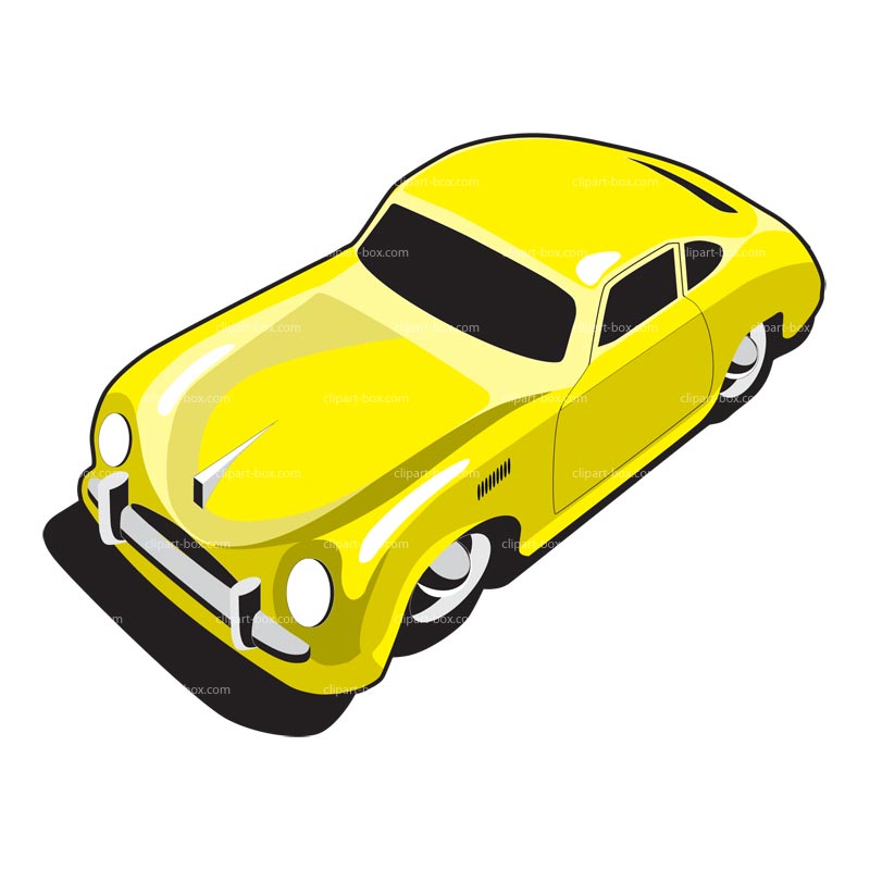 800x800 Yellow Race Car Clipart