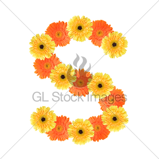 325x325 Alphabet T Created By Flower Gl Stock Images