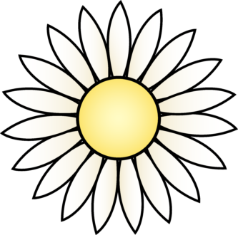 333x330 Yellow Daisy Clipart Daisy Clipart