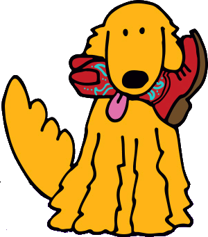 300x341 Golden Retriever Clipart Yellow Dog