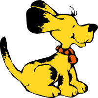 200x200 Clip Art Dog Items Clipart
