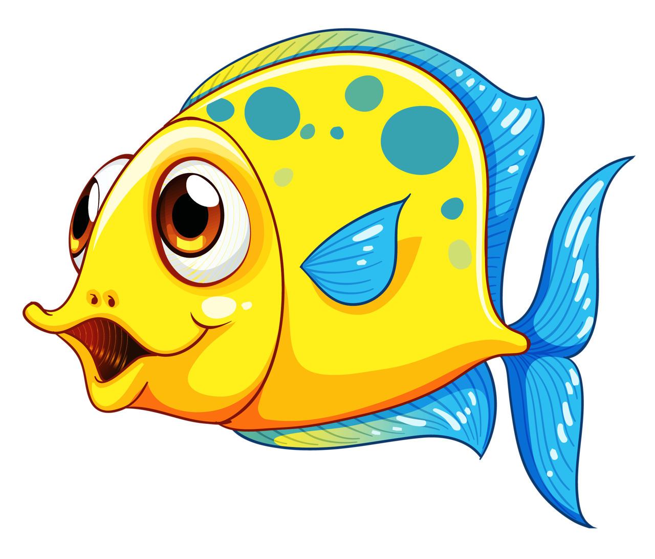 Yellow Fish Clipart | Free download on ClipArtMag