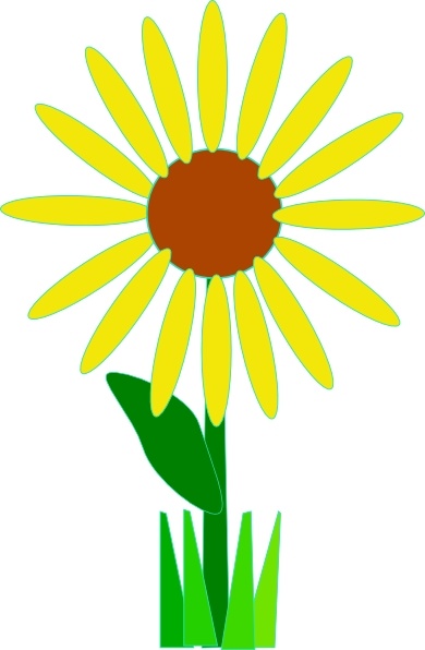 390x596 Simple Yellow Flower Clip Art Free Vector In Open Office Drawing