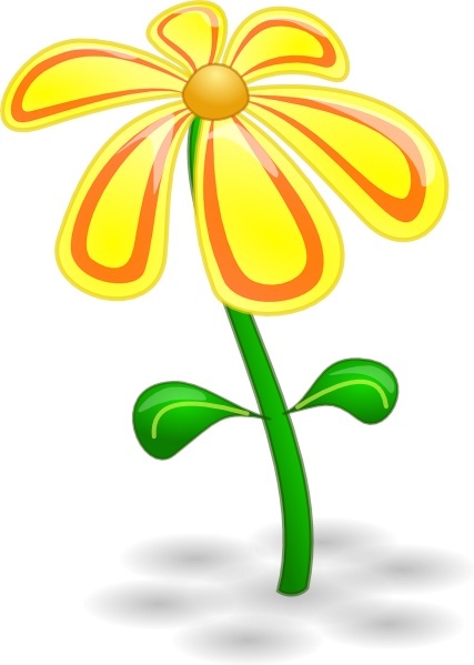 427x599 Yellow Flower Clip Art Free Vector In Open Office Drawing Svg