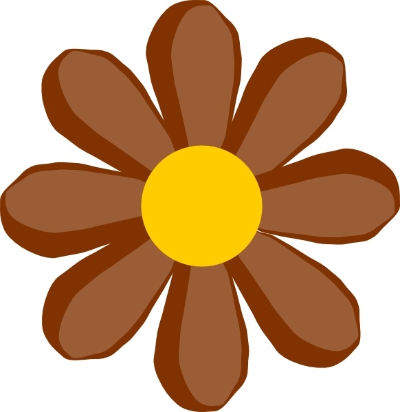 582x599 Brown Flower Clip Art Free Vector In Open Office Drawing Svg