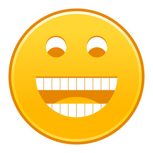 300x300 Cheerful Smiley Face Royalty Free Stock Image