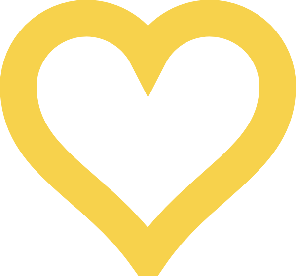 600x561 Gold Heart Clipart