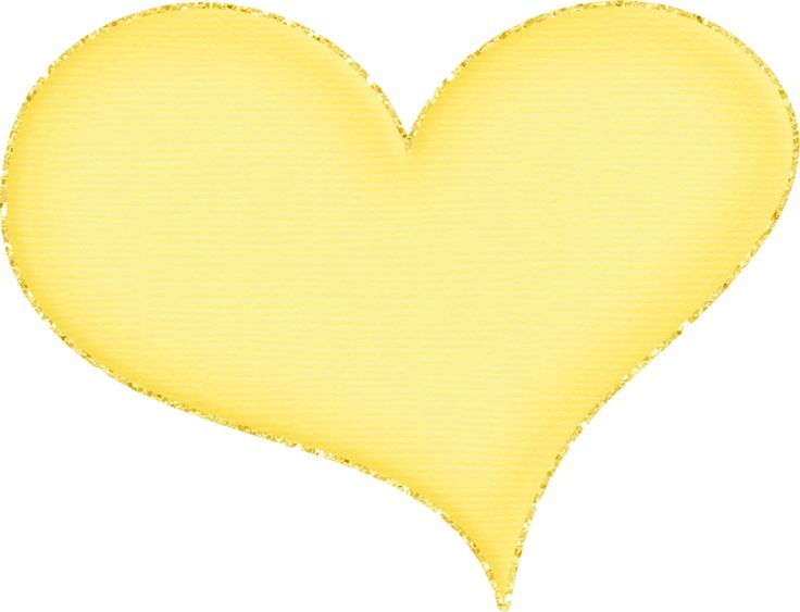 736x563 Yellow Heart Clipart