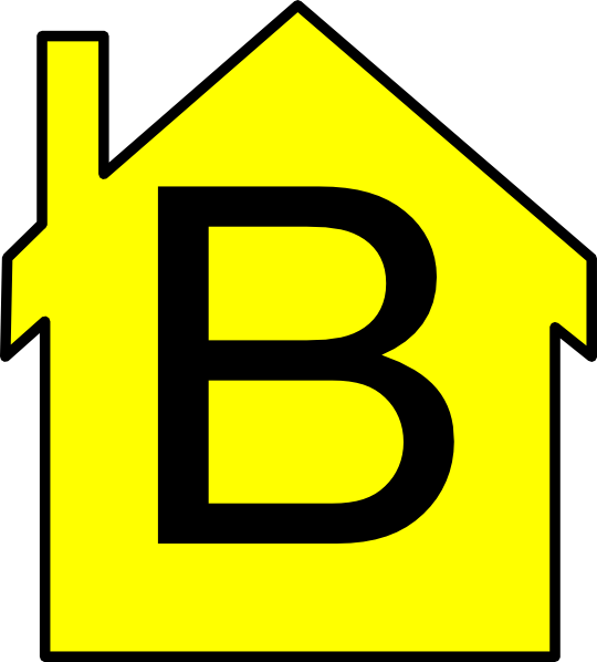 540x598 Yellow House Outline Clip Art