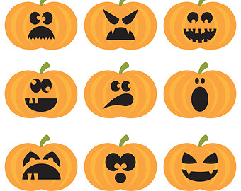 340x270 Clip Art Pumpkins