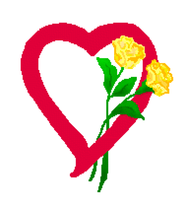 640x707 Graphics For Yellow Rose Heart Graphics