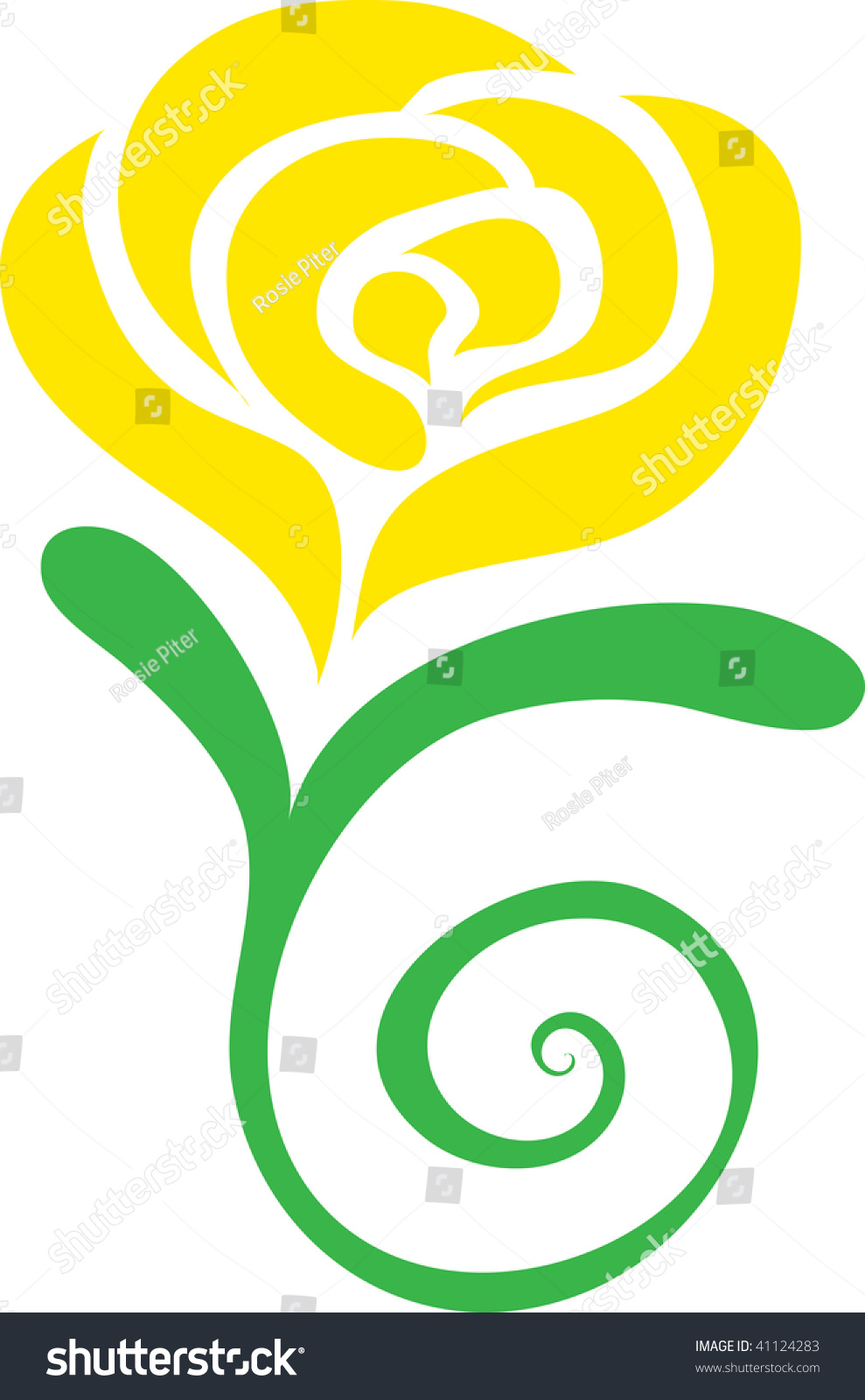 989x1600 Yellow Rose Clipart Cartoon