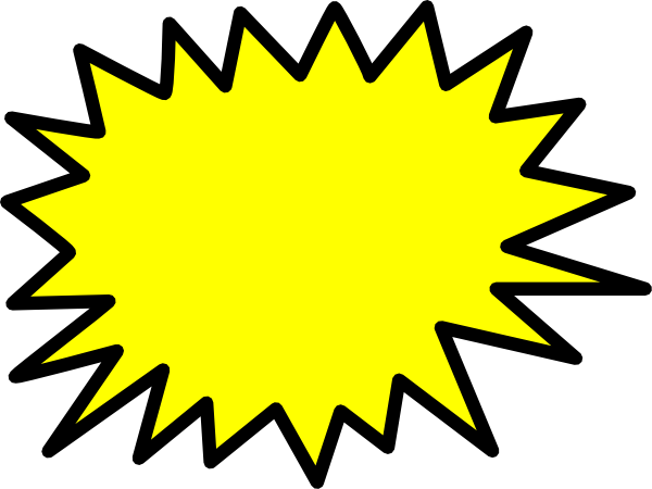 600x450 Yellow Star Burst Clip Art