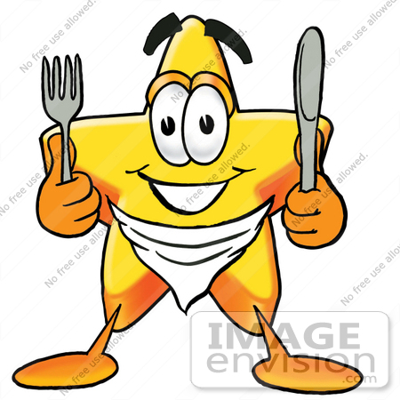 450x450 Cliprt Graphic Of Yellow Star Cartoon Character Holding