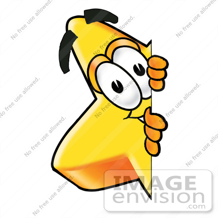 450x450 Clip Art Graphic Of A Yellow Star Cartoon Character Peeking Around