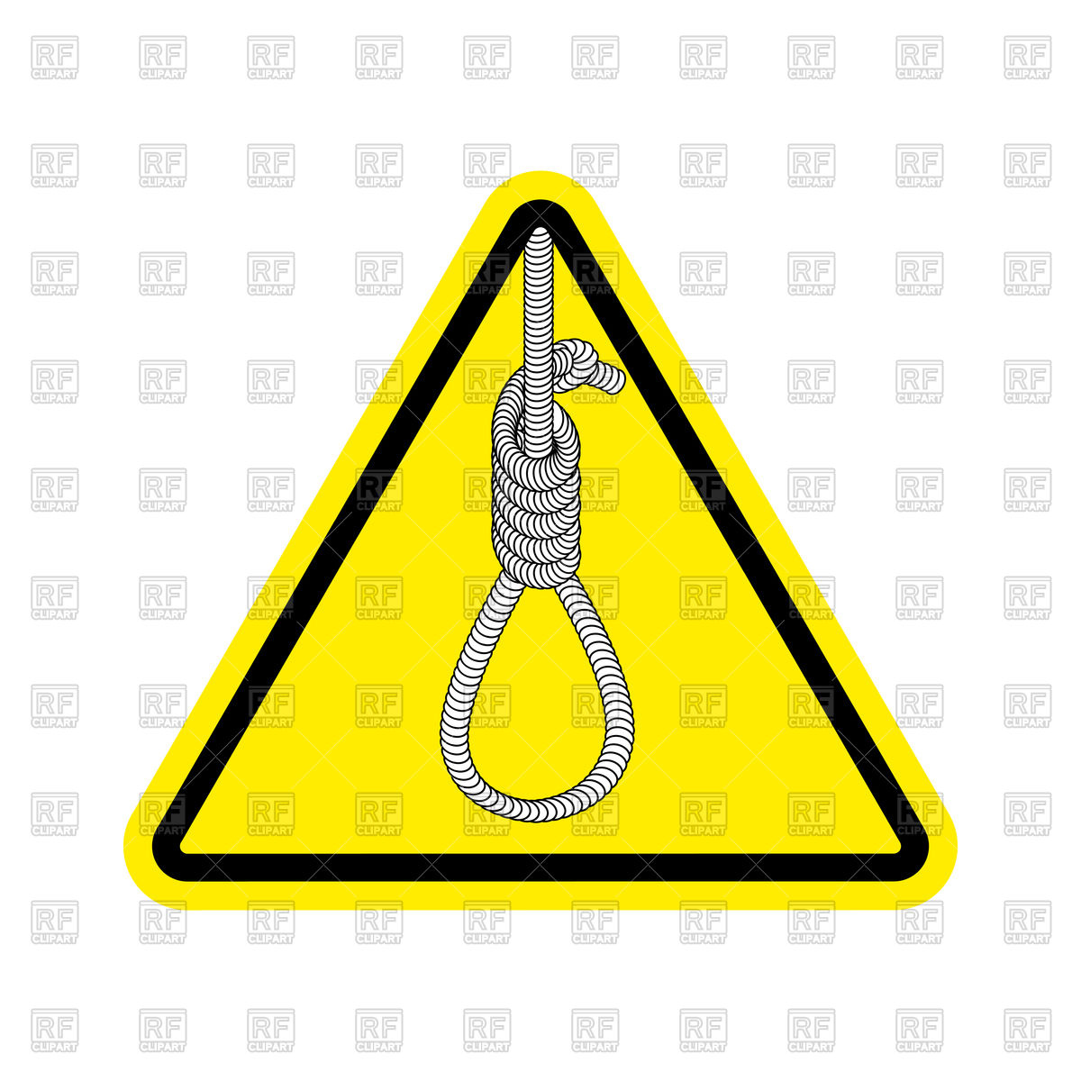 1200x1200 Attention Loop Yellow Triangle Sign Royalty Free Vector Clip Art