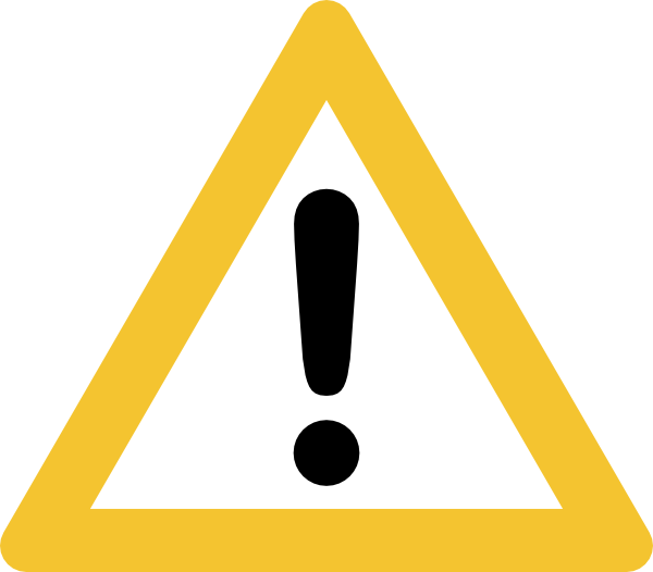 600x526 Warning Sign Clip Art Free Vector 4vector