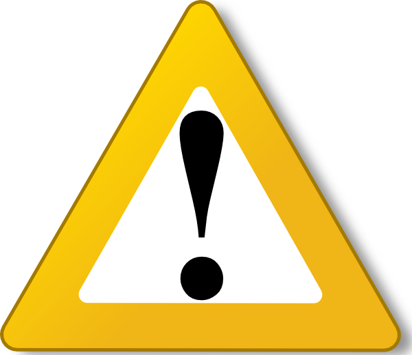 600x517 Warning Yellow Clip Art