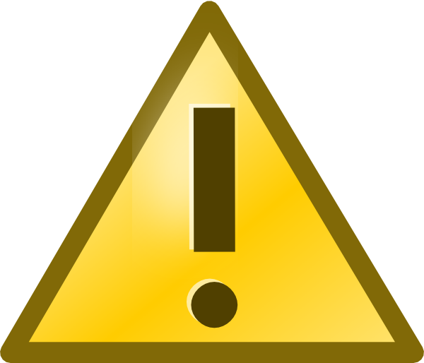 600x514 Yellow Exclamation Mark In Triangle Clip Art