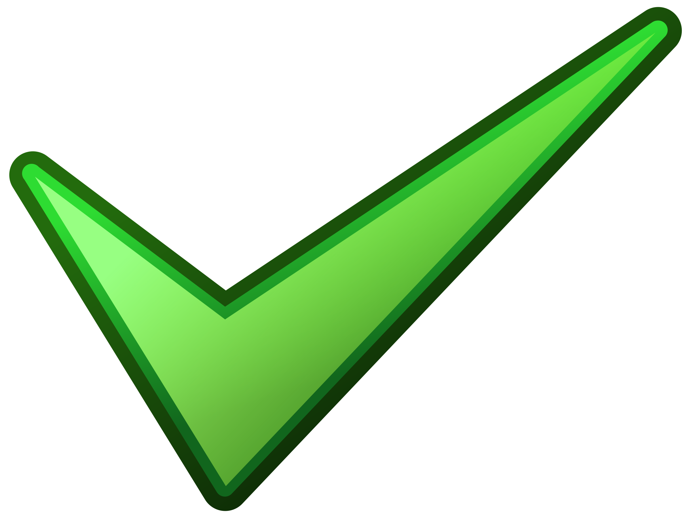 2400x1800 Check Clipart Big Green