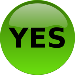 300x300 Yes Button Clip Art